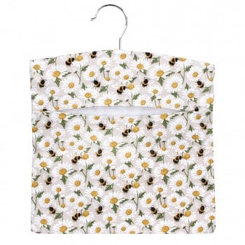 Gisela Graham Easter Garden Accessories Springtime Bumble Bee & Daisy Design Peg Bag