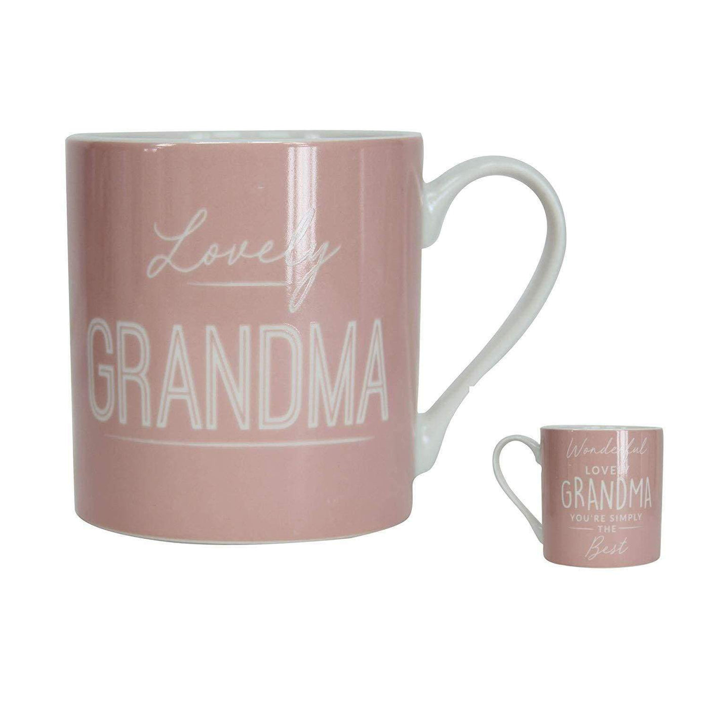 Gisela Graham Mugs & Drinkware Lovely Grandma Baby Pink Mug in Gift Box