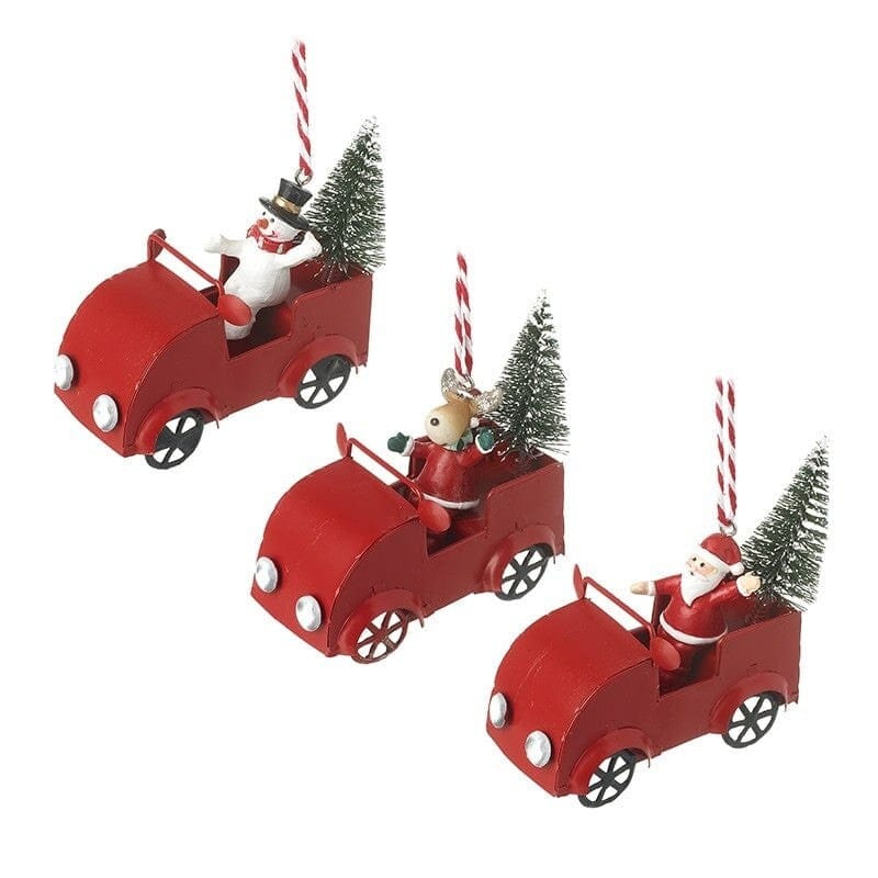 Heaven Sends Christmas Christmas Decorations Festive Characters in Cars Christmas Tree Decoration