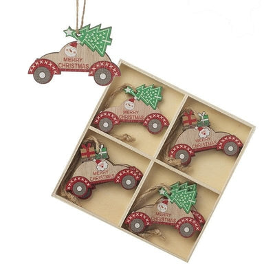Heaven Sends Christmas Christmas Decorations Festive Set of Cars Christmas Tree Decorations