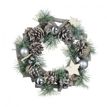 Heaven Sends Christmas Christmas Decorations Festive Silver & Green Pine Dining Table Decoration
