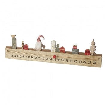 Heaven Sends Christmas Christmas Decorations Festive Wooden Countdown to Christmas Decoration