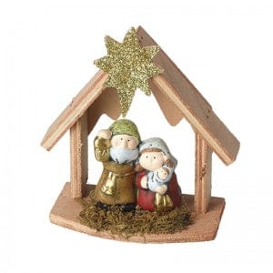 Heaven Sends Christmas Christmas Decorations Festive Wooden Nativity Display Christmas Ornament