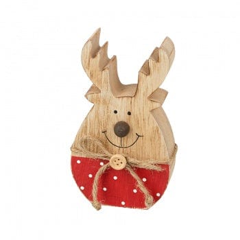 Heaven Sends Christmas Christmas Decorations Festive Wooden Reindeer Novelty Christmas Decoration