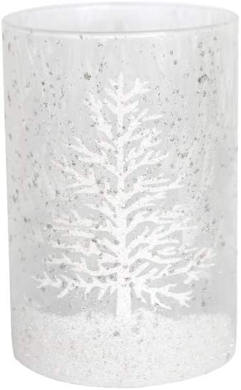 Heaven Sends Christmas Tealight Holders, Christmas Decorations Tree with White Snow Christmas Candle Holder