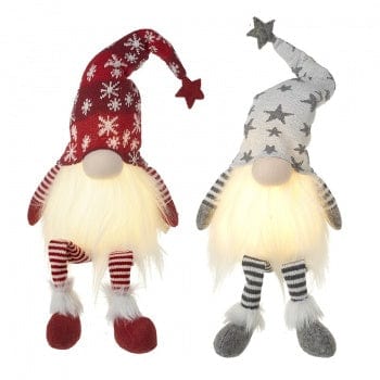 Heaven Sends Halloween Christmas Decorations Set of Two Light Up Gonks Christmas Decorations