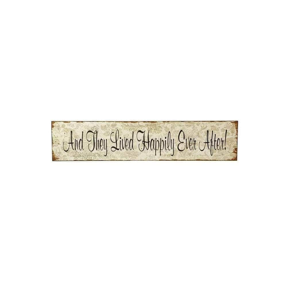 Heaven Sends Wall Signs & Plaques They Lived Happily Ever After Wooden Sign