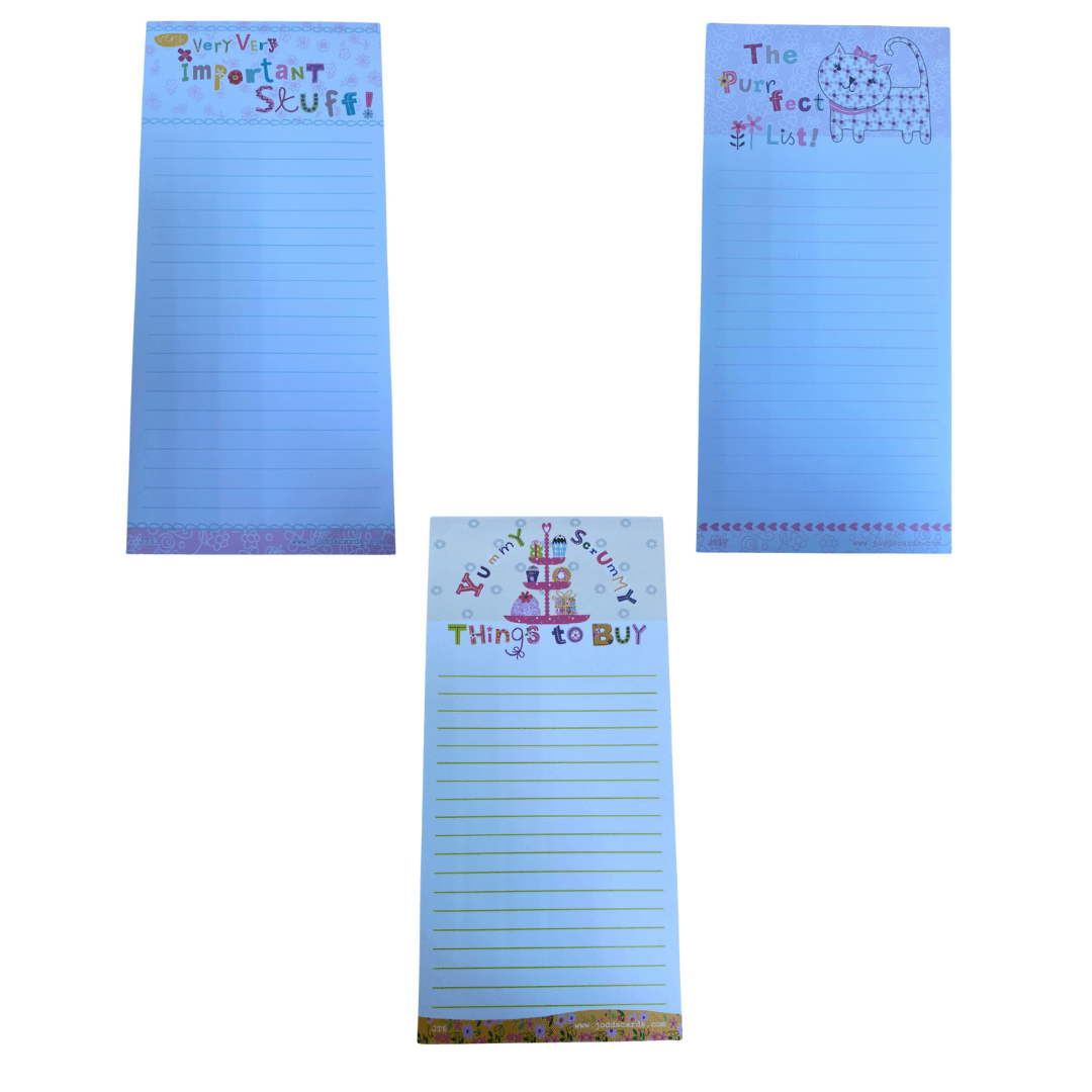 Jodds Stationery Magnetic Shopping Pad - Choice of Design