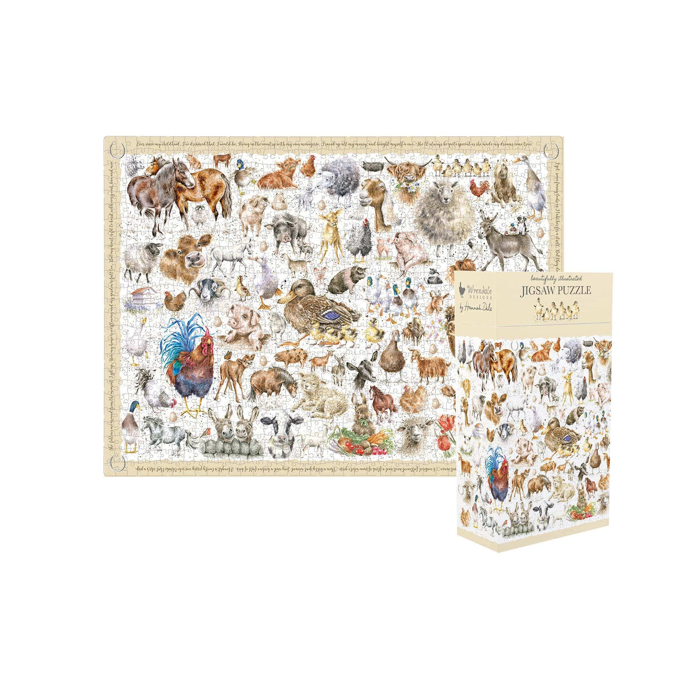 Mollie and Fred Gifts The Farmyard Set Puzzles with a Choice of Design