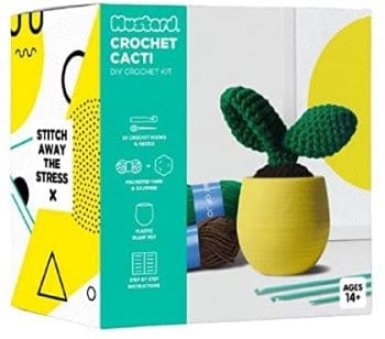 Mustard Novelty Gifts Crochet Cacti Fun Novelty Gift