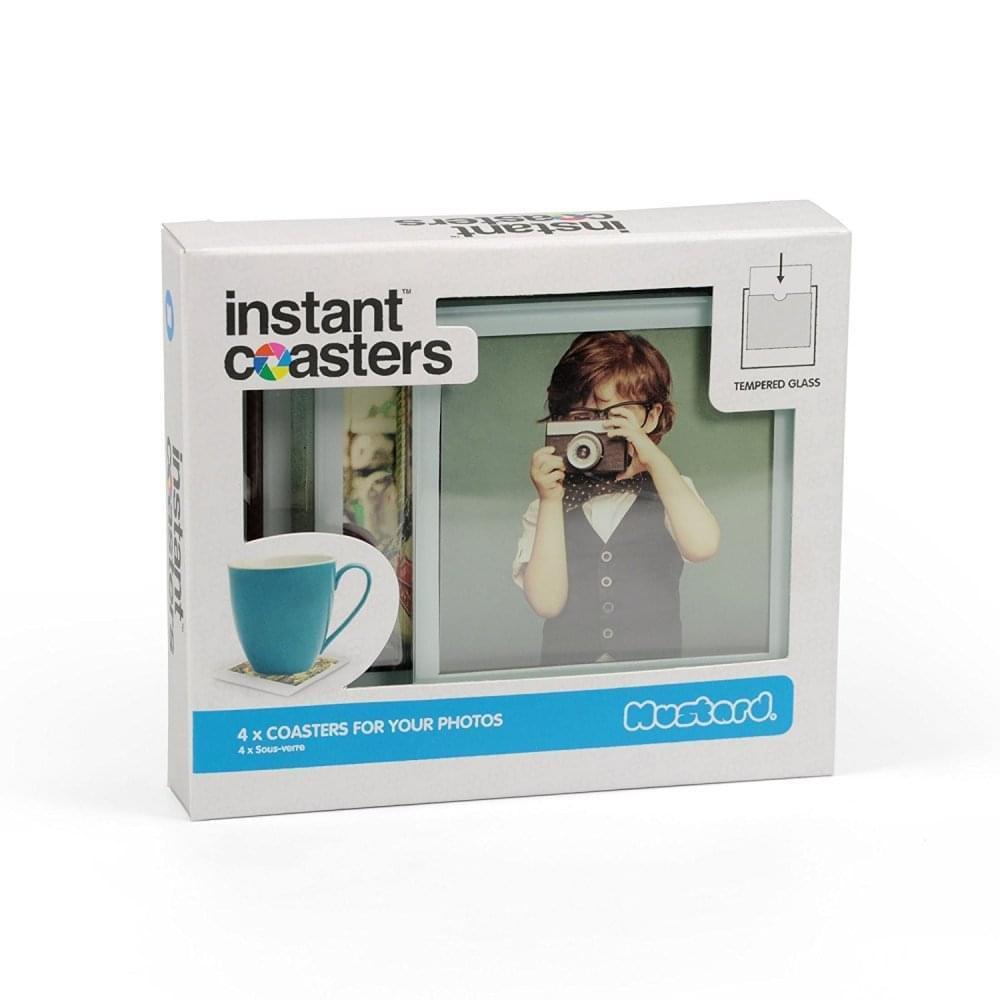 Mustard Coasters & Placemats Set of 4 Instant Photo Coasters