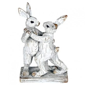 Originals Ornaments A Pair Of Dancing Hares White Ornament