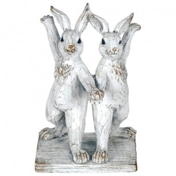 Originals Ornaments Rustic Cream Dancing Bunnies Decorative Ornament