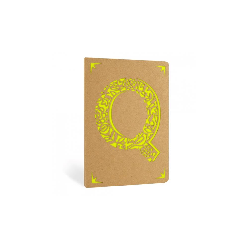 Portico Notebooks Q Kraft Monogram Notebook - Choice of letters