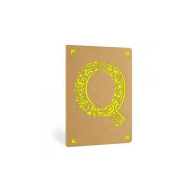 Portico Notebooks Q Kraft Monogram Notebook - Choice of letters