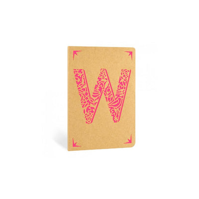 Portico Notebooks W Kraft Monogram Notebook - Choice of letters