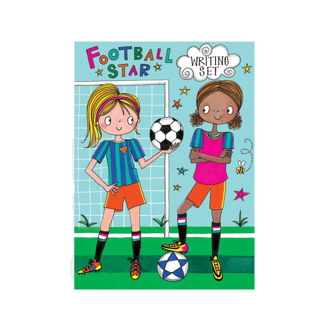 Rachel Ellen Stationery Girls Football Star Children's Writing Set