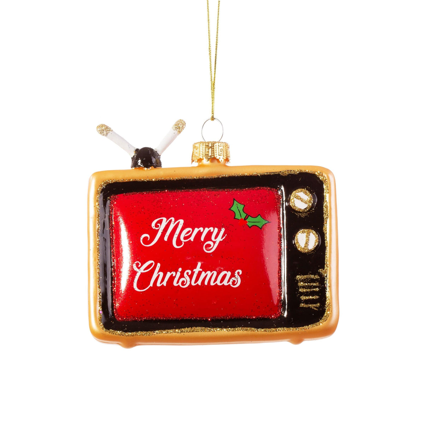 Sass & Belle Christmas Christmas Decorations Retro TV Shaped Christmas Tree Decoration
