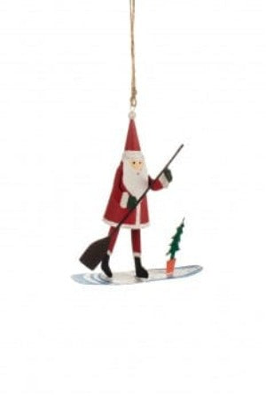 Shoeless Joe Christmas Decorations Paddle Boarding Santa Christmas Tree Decoration