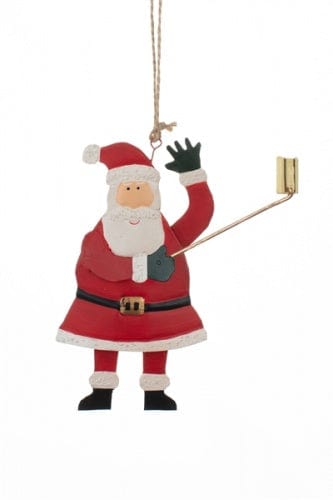 Shoeless Joe Christmas Decorations Selfie Santa Christmas Tree Decorations