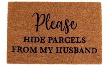 Sifcon International Doormats 'Please Hide Parcels From My Husband' Doormat