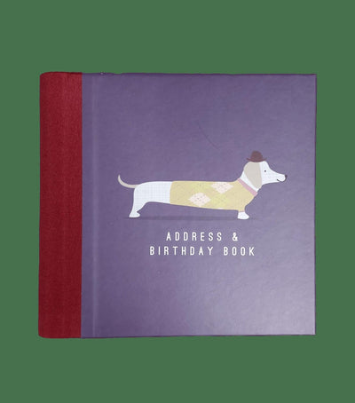 The Artfile Stationary Notebooks Sausage Dog Address And Birthday Book