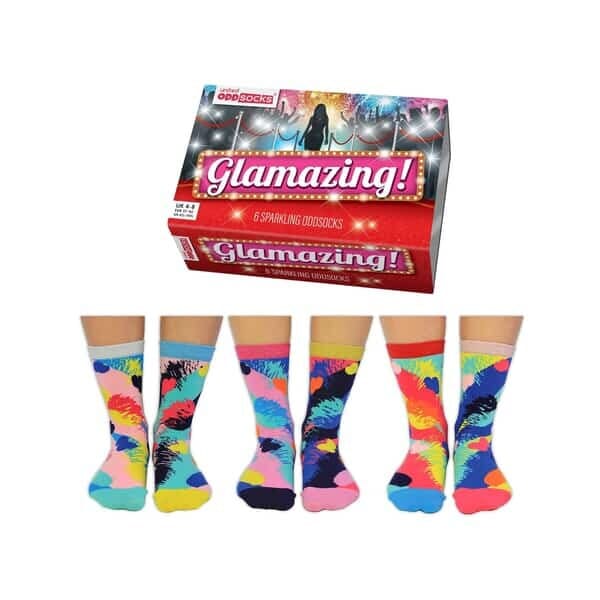 United Odd Socks Socks 6 Glamazing Ladies Sparkling Novelty Oddsocks