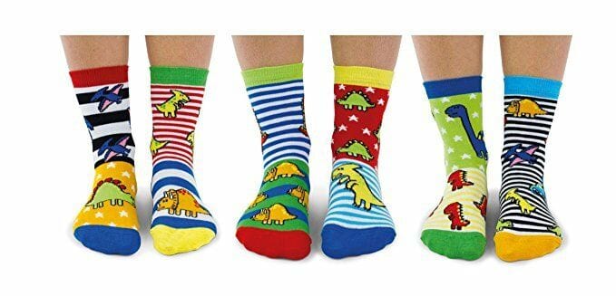 United Odd Socks Socks Boys Dinosaur Oddsocks - Size 9 - 12
