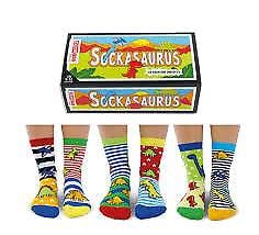 United Odd Socks Socks Boys Dinosaur Oddsocks - Size 9 - 12