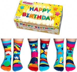 United Odd Socks Socks Children's Happy Birthday Oddsocks