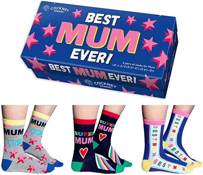 United Odd Socks Socks Cockney Spaniel Best Mum Ever Socks