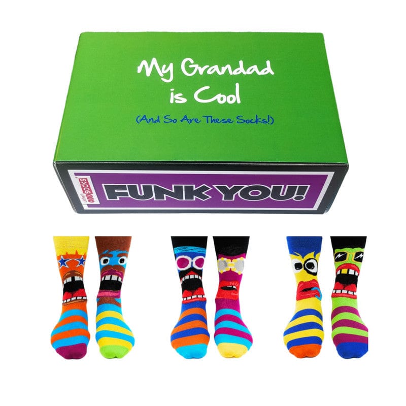 United Odd Socks Socks Cool Grandad Oddsocks Gift Set - Mens Novelty Socks