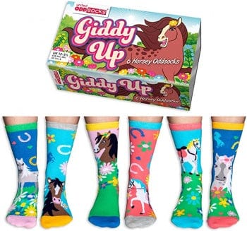 United Odd Socks Socks Giddy Up 6 Horsey Oddsocks