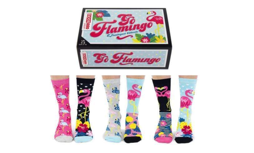 United Odd Socks Socks Go Flamingo Ladies Flamboyant Novelty Socks