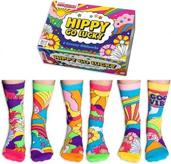 United Odd Socks Socks Hippy Go Lucky 6 Groovy Oddsocks