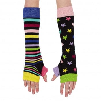 United Odd Socks Arm Warmers & Sleeves Mismatched Star & Striped Design Arm Warmers