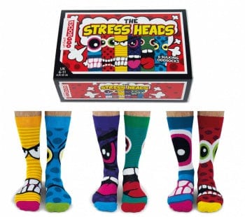 United Odd Socks Socks Stress Heads Design Mens Novelty Socks