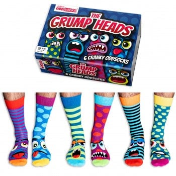 United Odd Socks Socks The Grump Heads 6 Cranky Oddsocks
