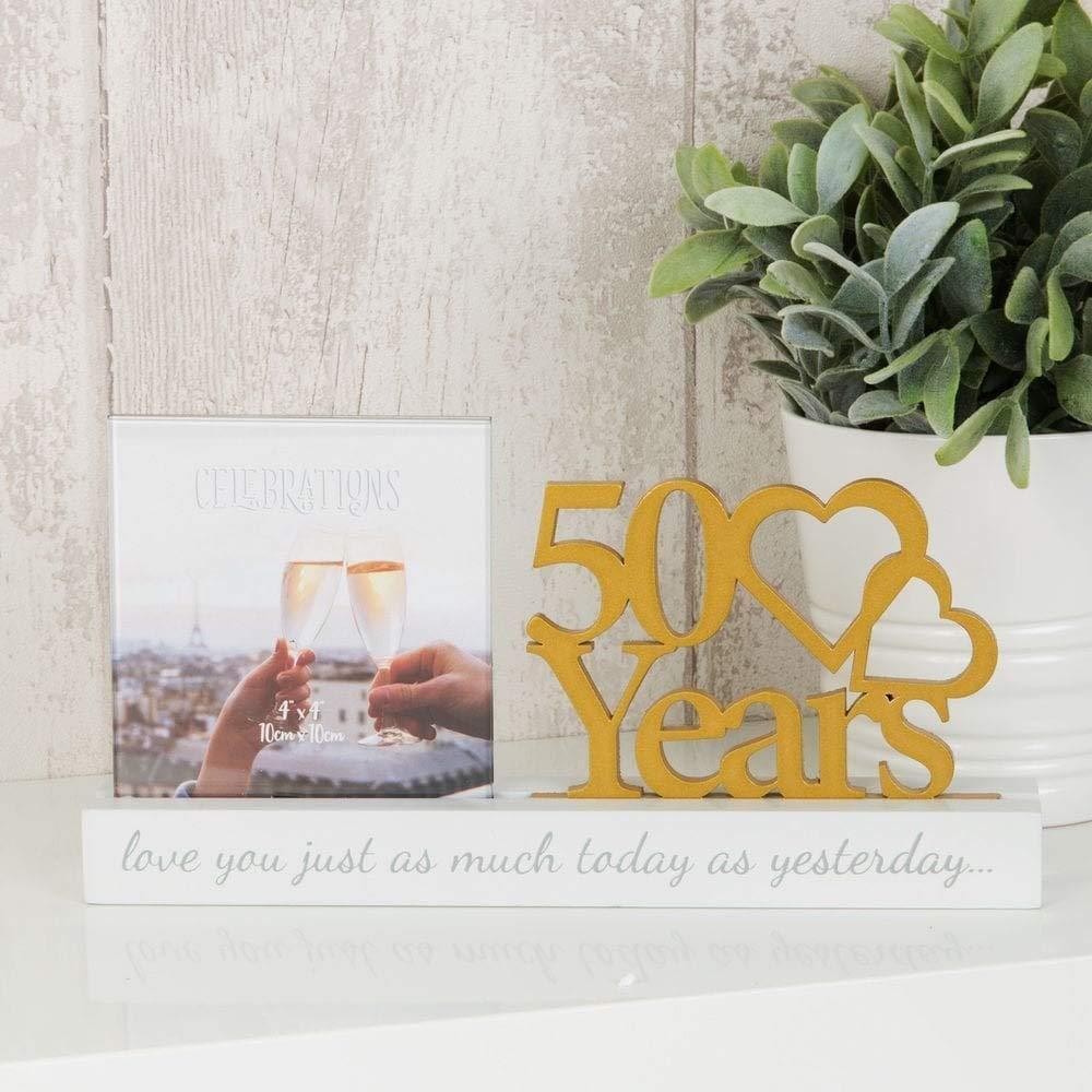 Widdop Gifts Photo Frames & Albums Amore Celebrating 50 Years Photo Frame