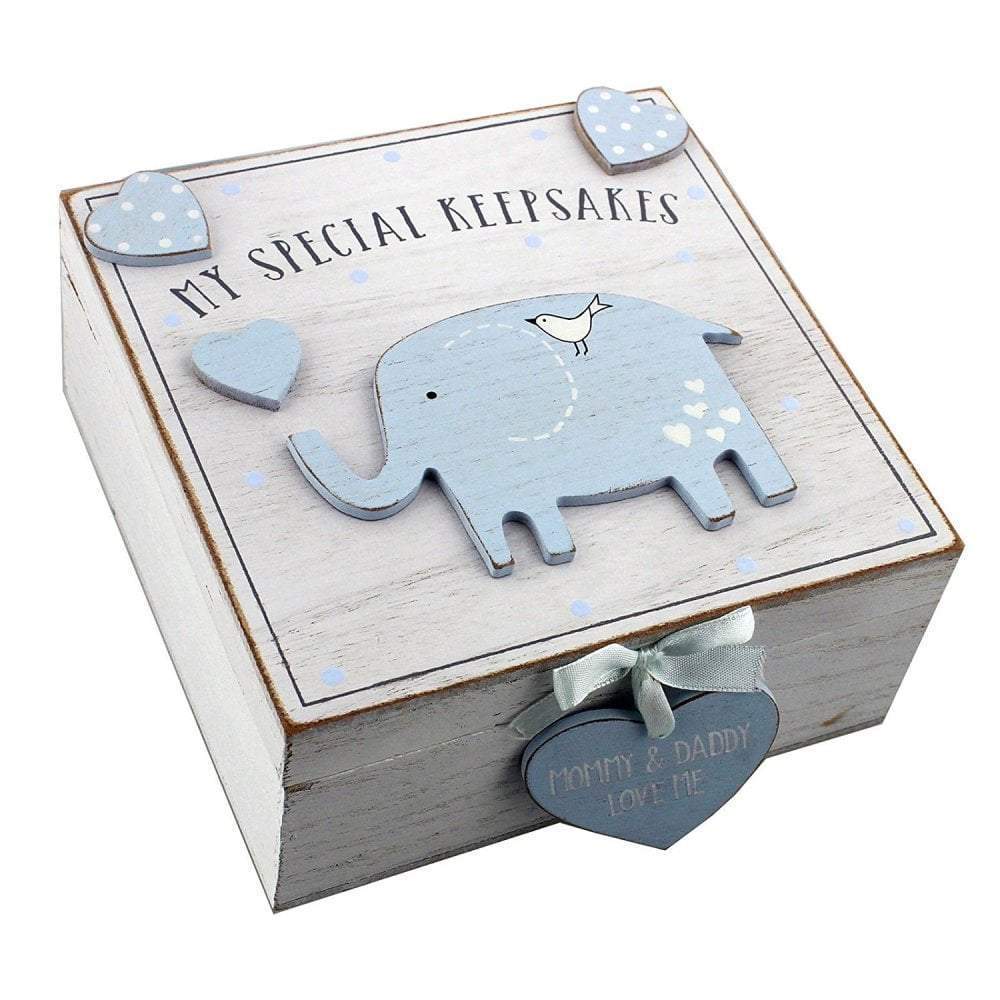 Widdop Gifts Trinket & keepsake Boxes Baby Boy Wooden My Special Keepsakes Box