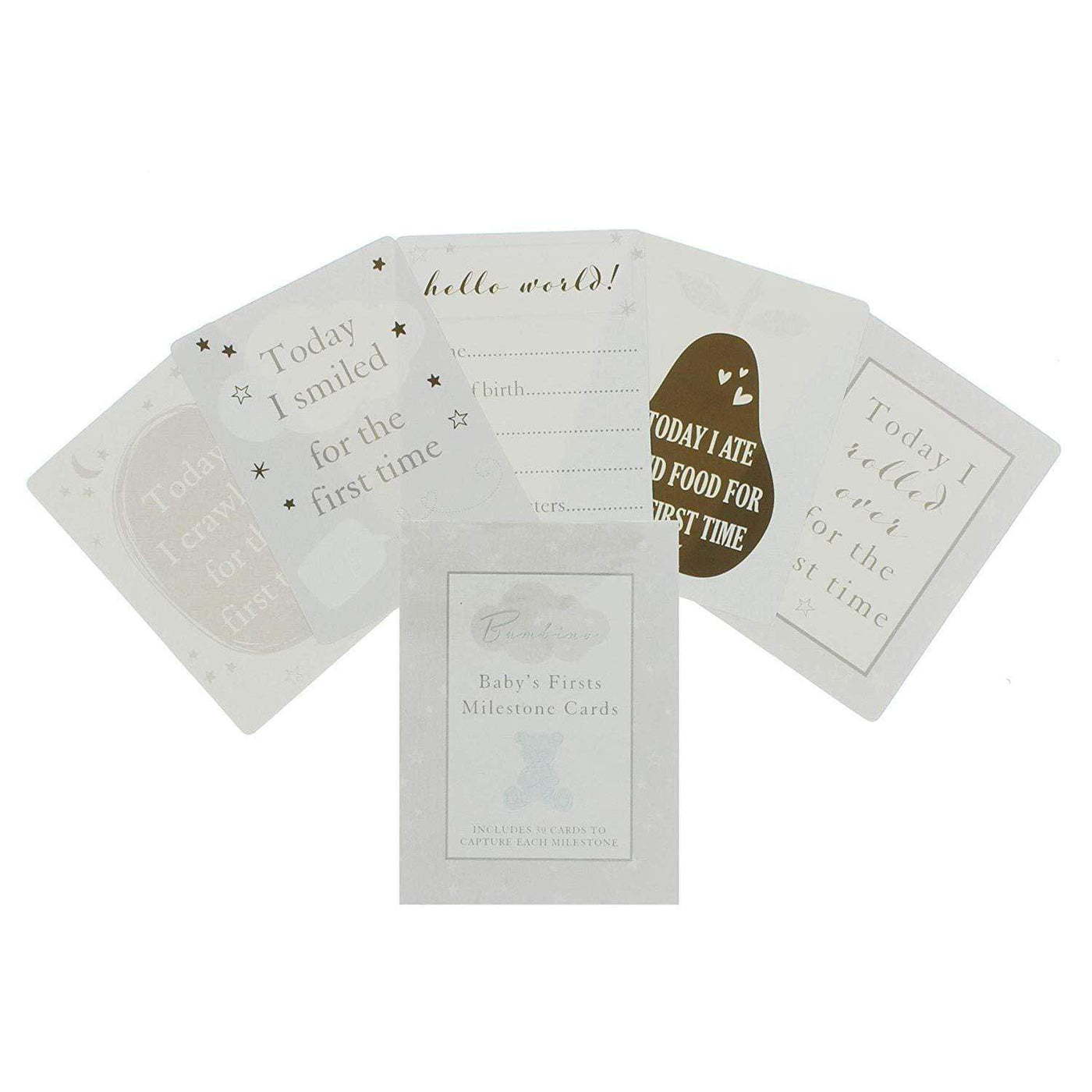 Widdop Gifts Childrens Stationery Bambino Little Star Social Media Milestone Cards for Baby's Firsts