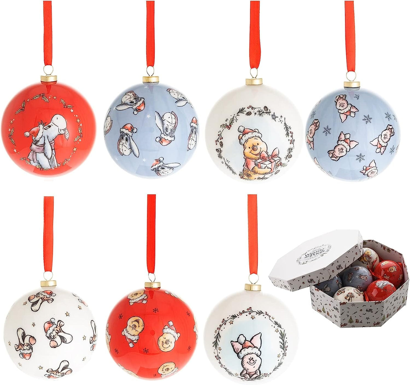 Widdop Gifts Christmas Decorations Disney Winnie the Pooh Christmas Baubles
