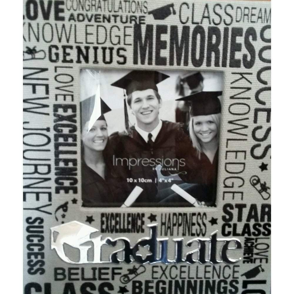 Widdop Gifts Photo Frames & Albums Graduation Grey Canvas  Photo Frame