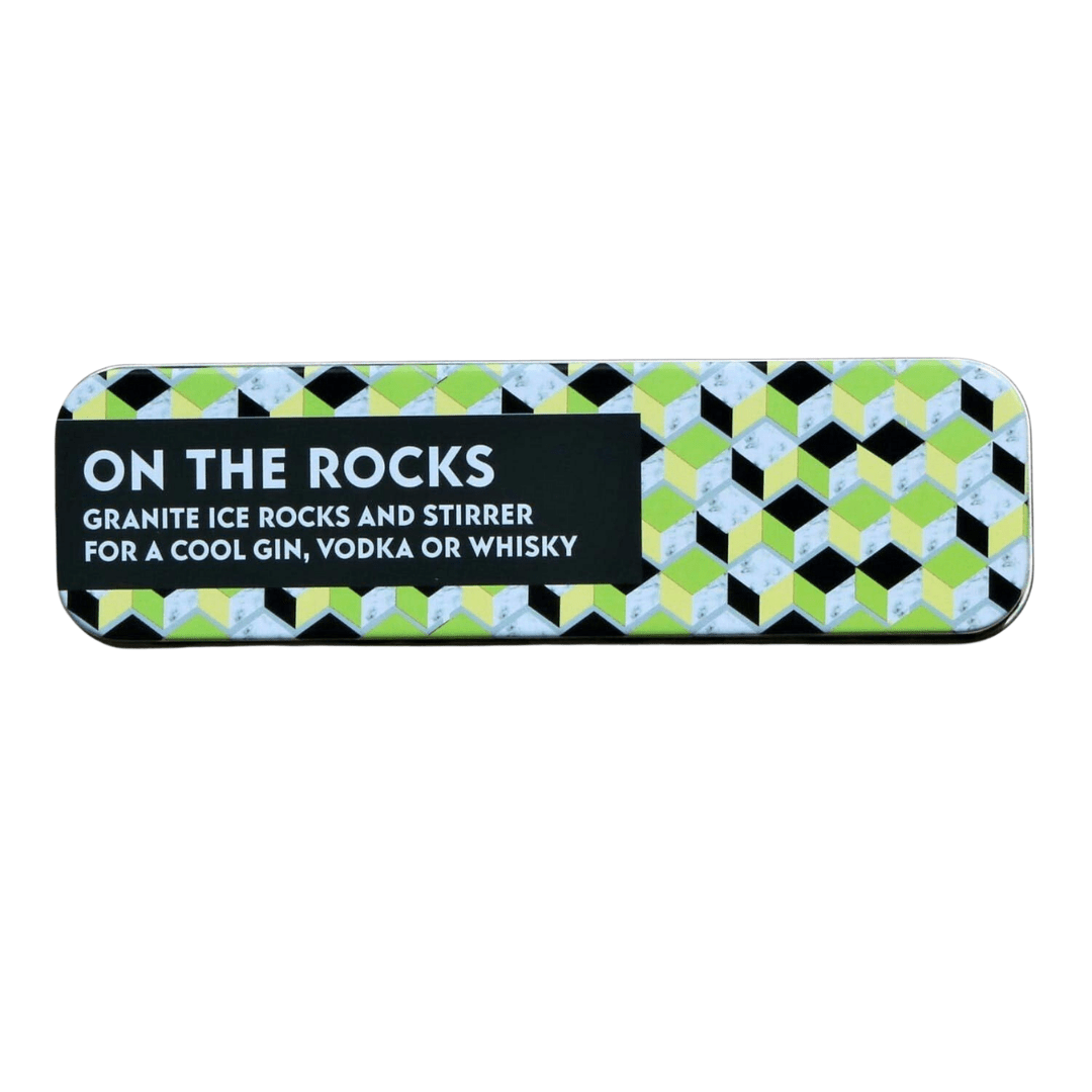 Widdop Gifts Novelty Gifts Granite Ice Rocks and Stirrer Gift in a Tin