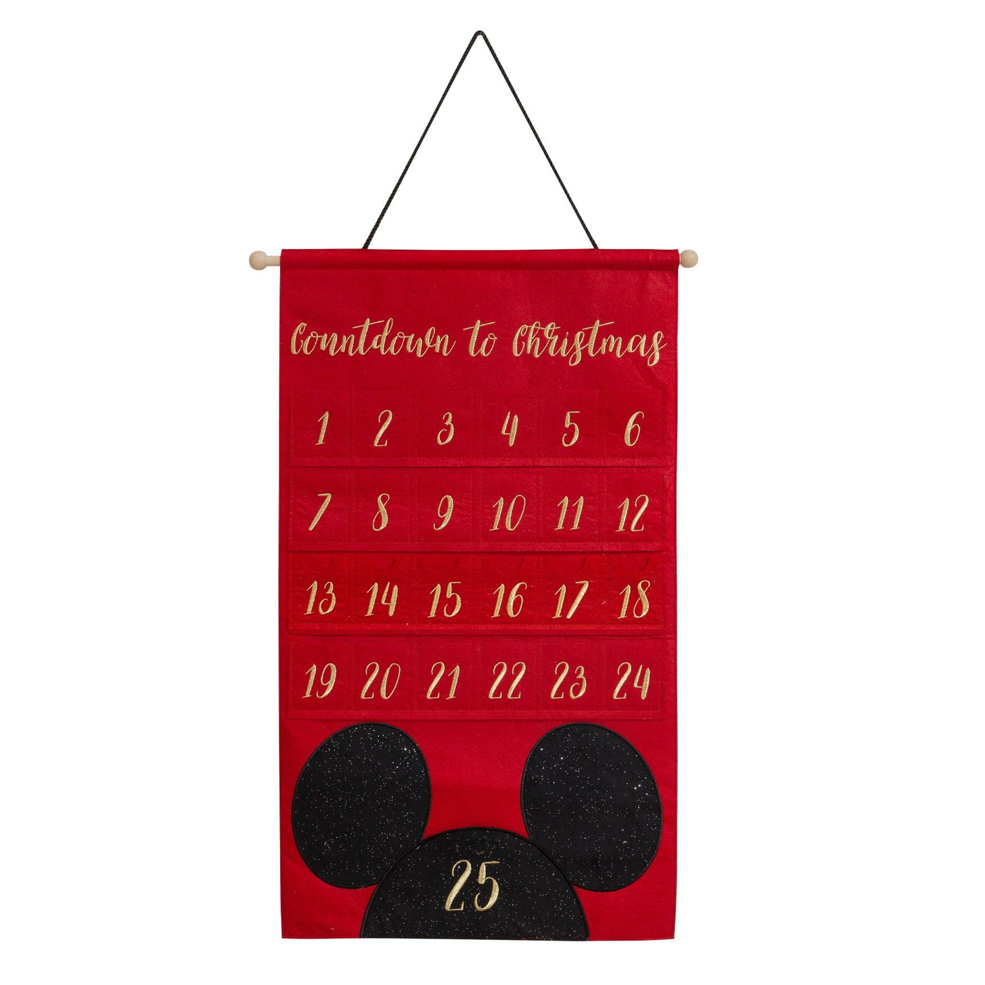 Widdop Gifts Christmas Decorations Large Mickey Mouse Disney Character Felt Advent Calendar