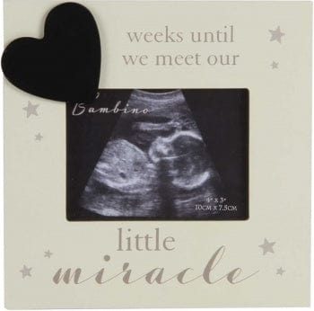 Widdop Gifts Photo Frames & Albums Little Miracle Baby Scan Photo Frame