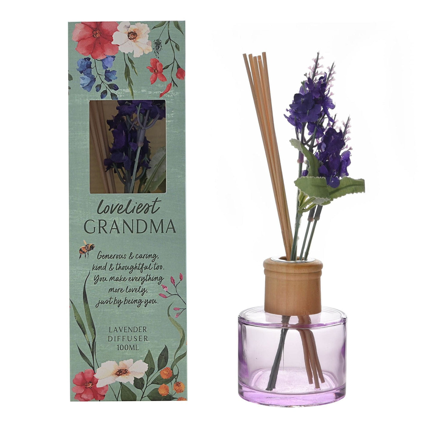 Widdop Gifts Candles & Diffusers Loveliest Grandma Floral Reed Diffuser