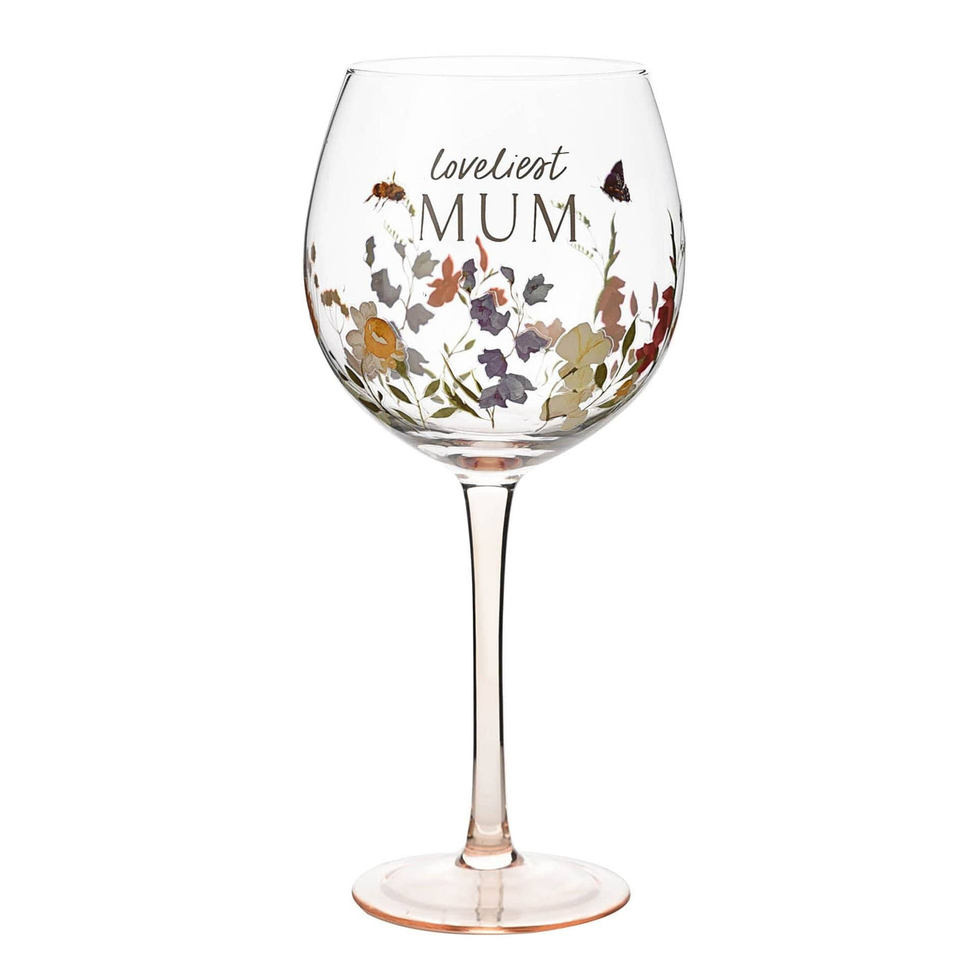 Widdop Gifts Glassware Loveliest Mum Floral Gin Glass in Gift Box