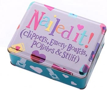 Widdop Gifts Storage Tins 'Nailed It' Nail Accessories Storage Tin