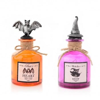 Widdop Gifts Halloween Decoration Set of Two Light Up Halloween Bottle Decorations